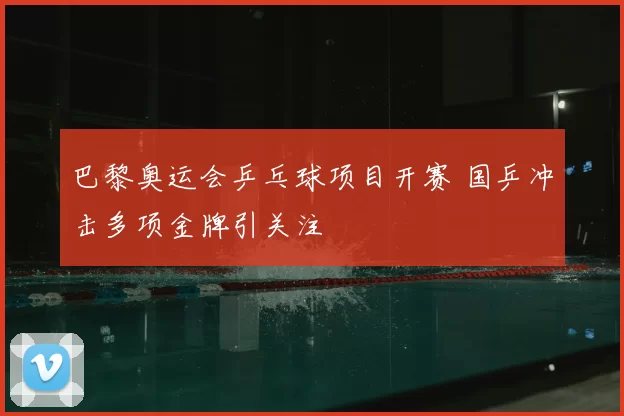巴黎奥运会乒乓球项目开赛 国乒冲击多项金牌引关注